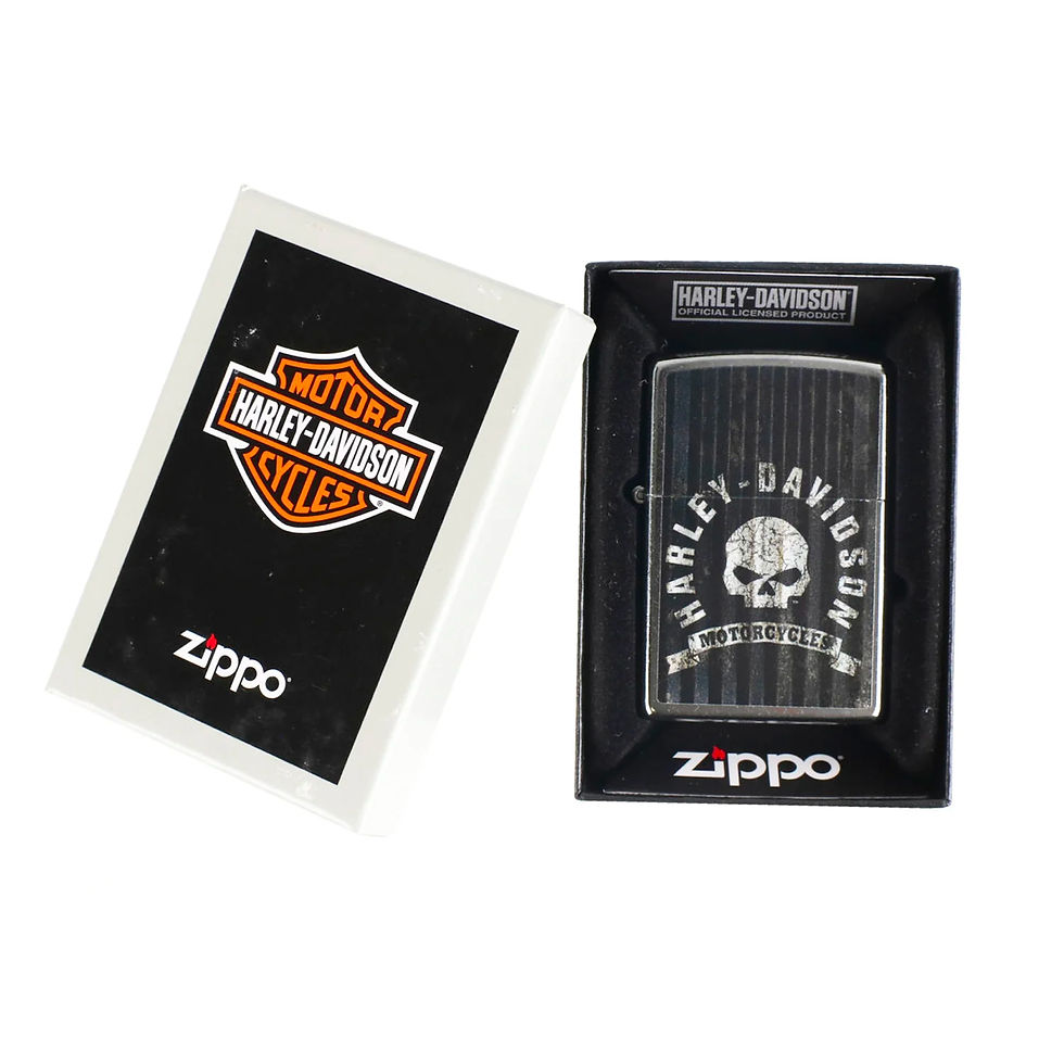 Thumbnail: Zippo Regular Harley Davidson Skull Refillable Windproof Lighter