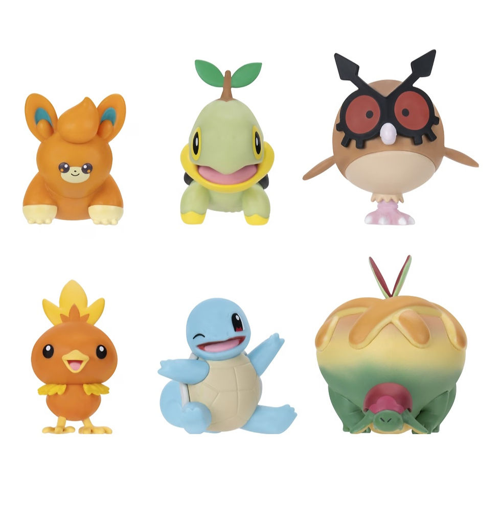 Thumbnail: Pokemon Battle Figure 6 Pack Including Pawmi, Torchic, Squirtle & More