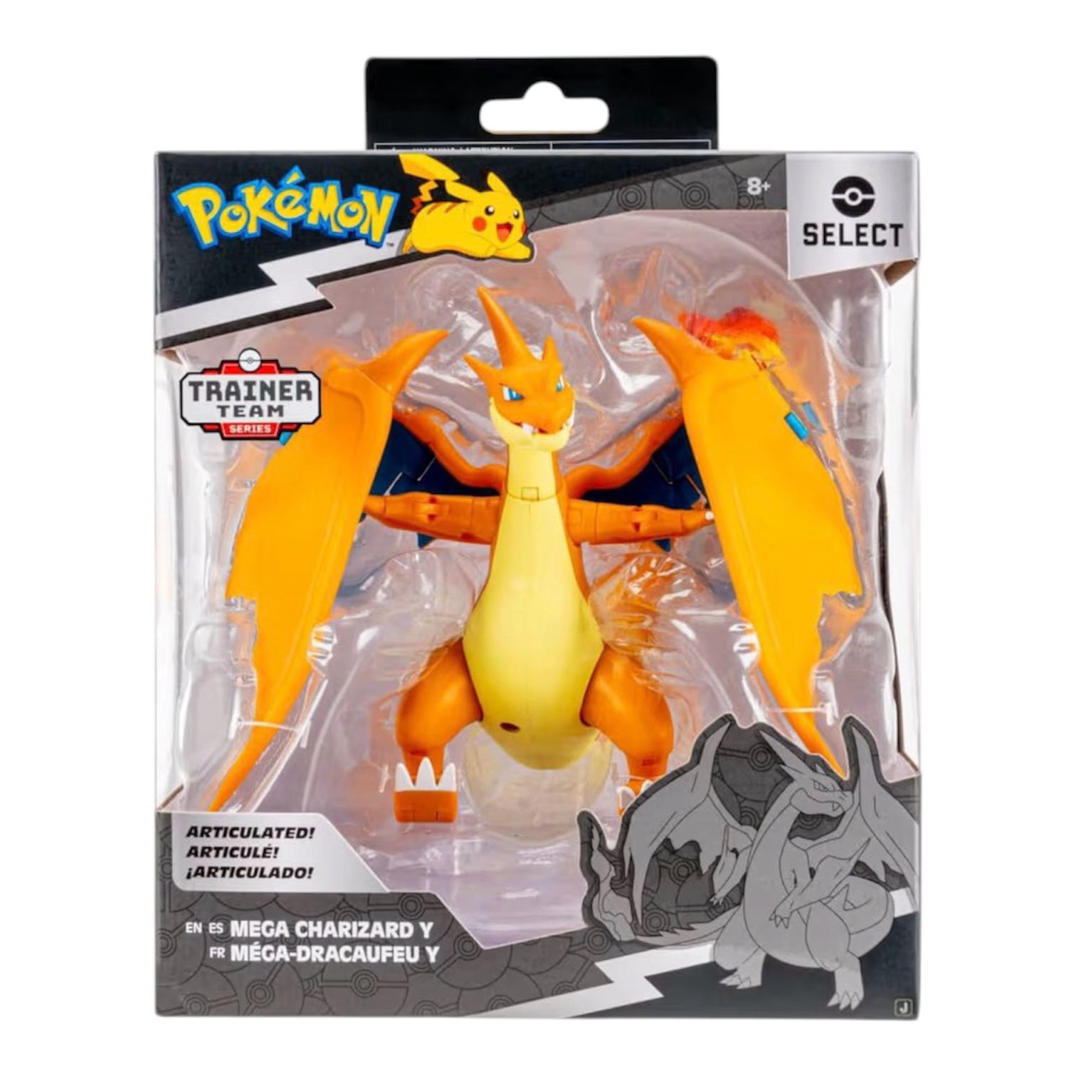 Pokémon Select Mega Charizard Y 6” Super Articulated Figure