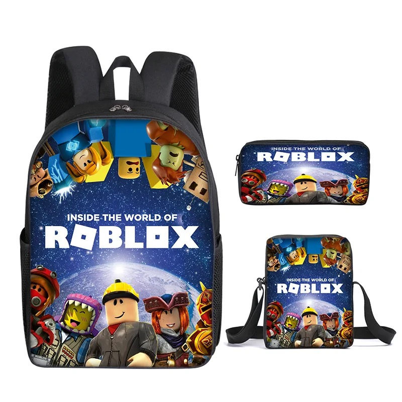 Roblox School Bag Backpack Lunch Box & Pencil Case Blue Moon Design