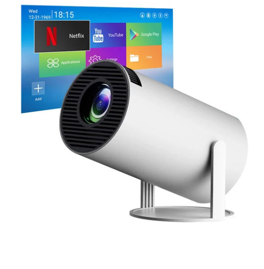 Thumbnail: Hy300 Projector 4K 11 Dual Wifi6 200 ANSI H713 BT5.0 1080P Home Cinema Full HD