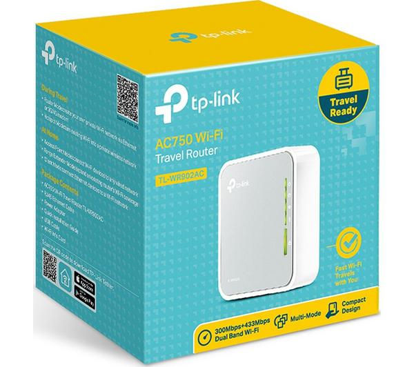Thumbnail: TP-Link TL-WR902AC WiFi Cable & Fibre Router - AC 750, Dual-band