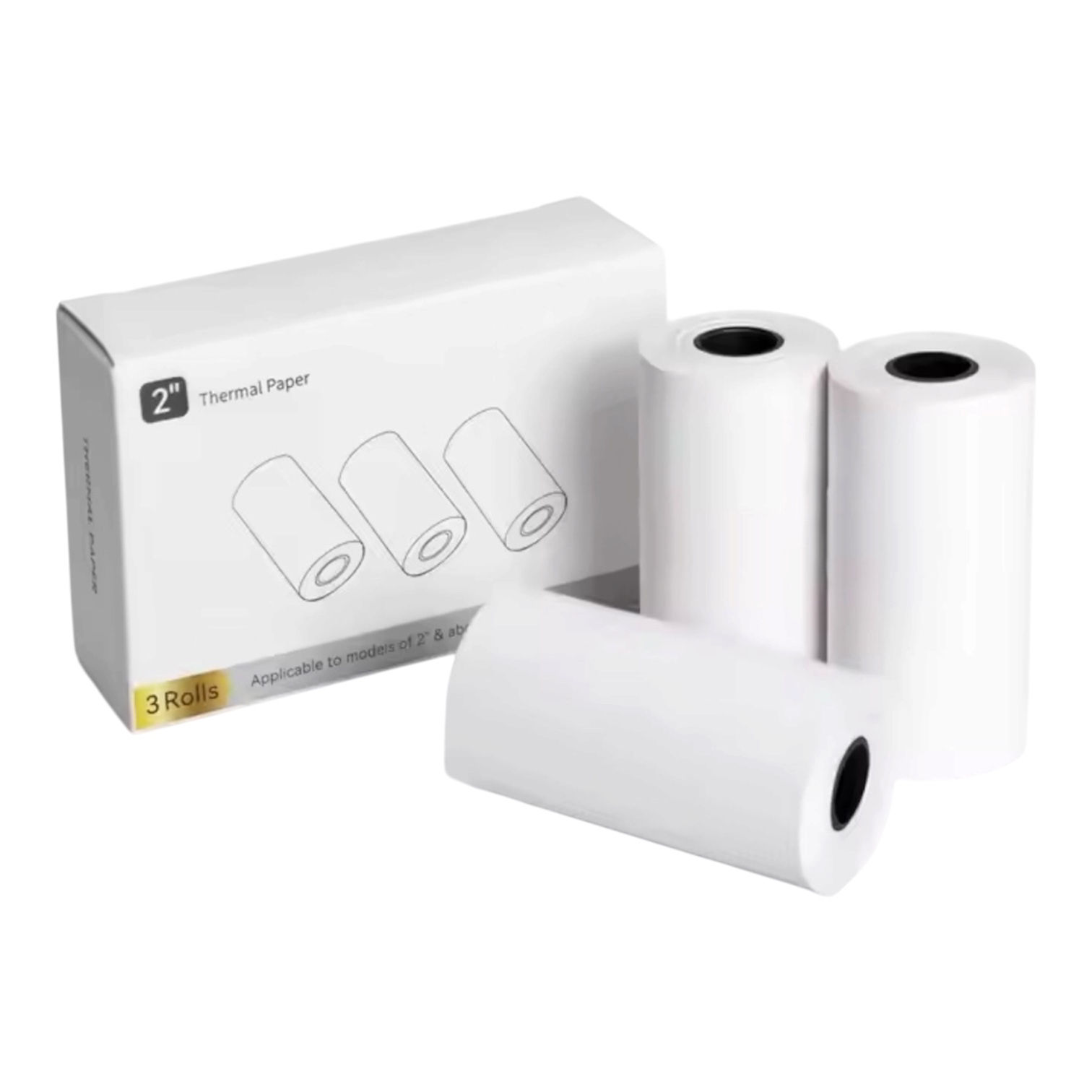 AiYin Self Adhesive 56mm Thermal Printing Paper x3 Pack For B21 & B23 Printers