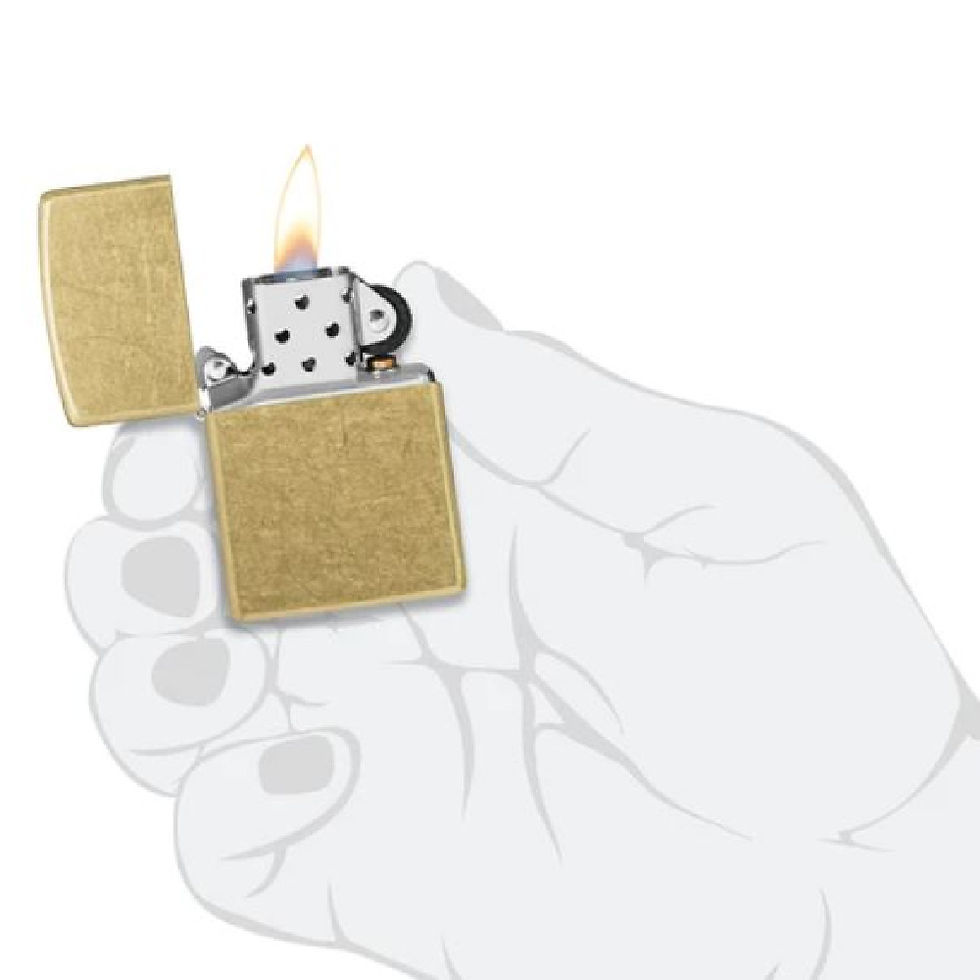 Thumbnail: Zippo Regular Street Brass Refillable Windproof Lighter