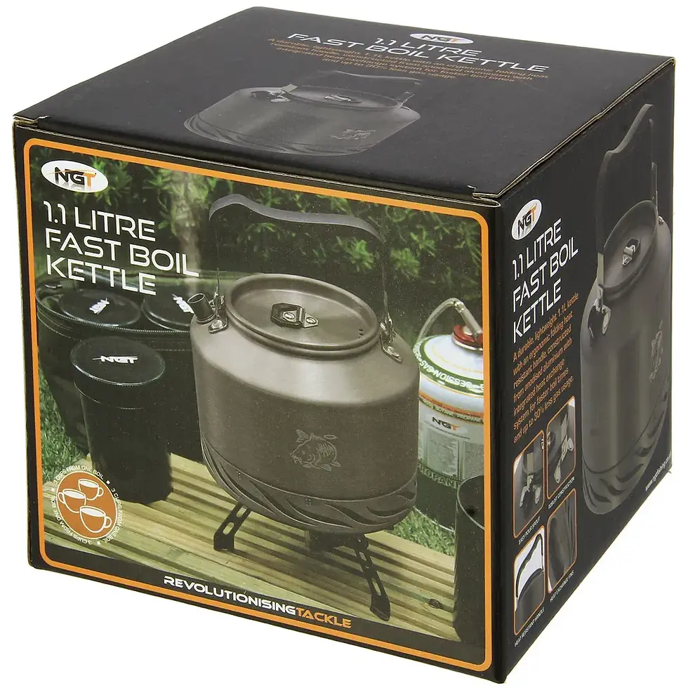 Thumbnail: NGT Aluminium Outdoor Fast Burn Kettle 1.1 litre Gun Metal