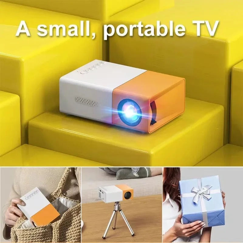 Thumbnail: YG300 Mini Portable Multimedia Projector Full HD 1080P Home Theater