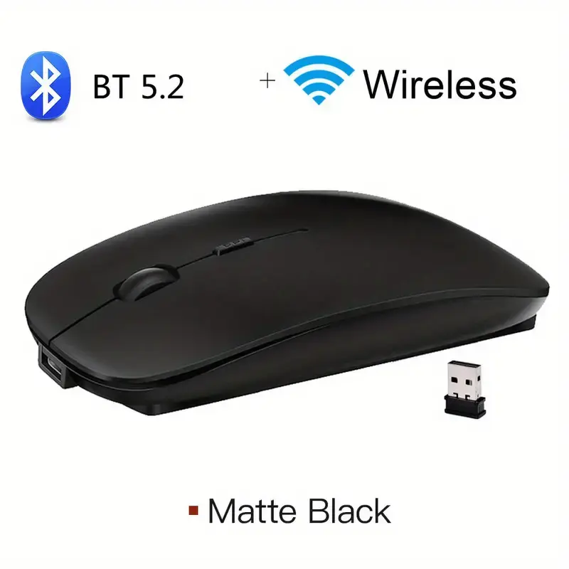 Thumbnail: Bluetooth Wireless Silent Click Rechargeable Mouse