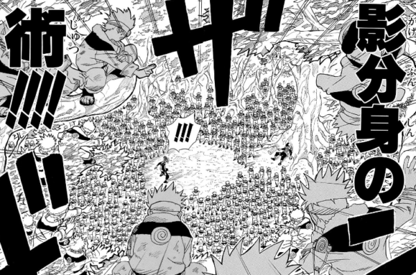 ナルト:主人公のうずまきナルトや、忍者として修行する仲間たちが、腕立て伏せをするシーンがあります。ロック・リーが「腕立て1000回を影分身の術!!!!で1000人になって腕立て1回」で済ますシーンも有名です。