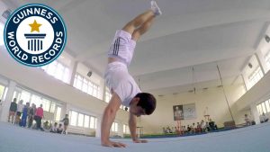 Most handstand push ups in one minute©Guinness World Records