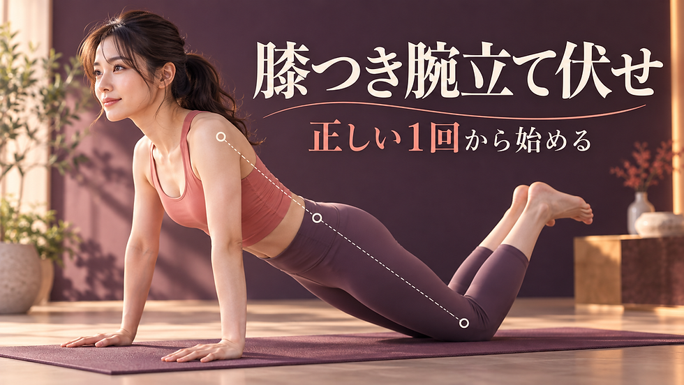 膝つき腕立て伏せのやり方|女性・高齢者・初心者のフォームと回数の決め方!