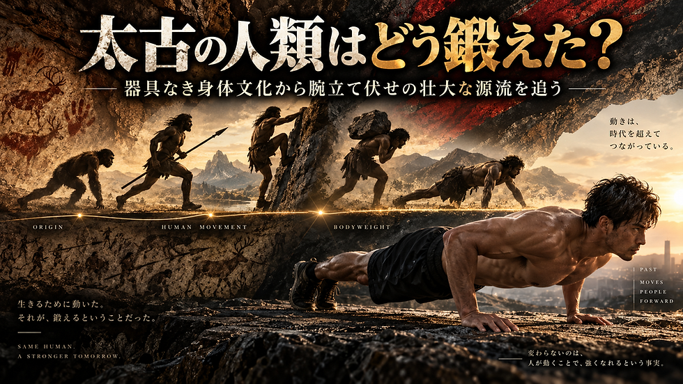 太古の人類はどう鍛えた?器具なき身体文化から腕立て伏せの壮大な源流を追う