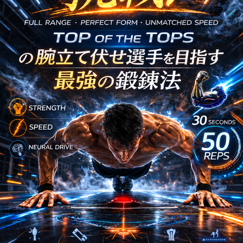 理論上可能域への挑戦！Top of the Topsの腕立て伏せ選手を目指す最強の鍛錬法🦾