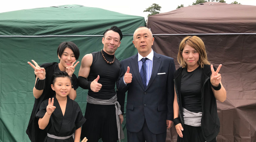 和太鼓パフォーマンス集団 葉隠「全国土佐犬選抜闘技大会」登場!