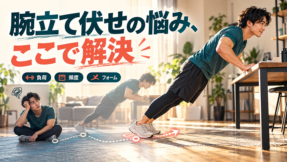 腕立て伏せが続かない理由と解決策|初心者の負荷・頻度・痛み・回数を解決!