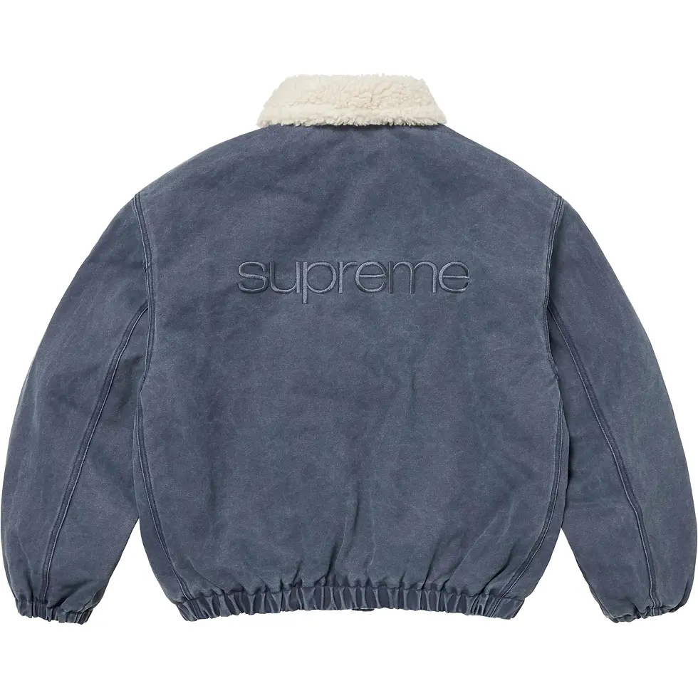 Thumbnail: Supreme Faux Shearling Lined Bomber Jacket