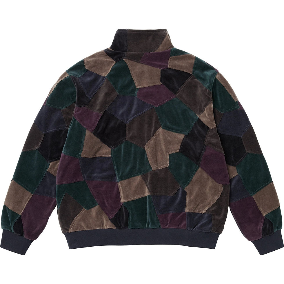 Thumbnail: Supreme Patchwork Velour Track Jacket