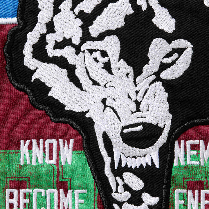 Thumbnail: Supreme Warriors Appliqué Zip Up Hooded Sweatshirt  