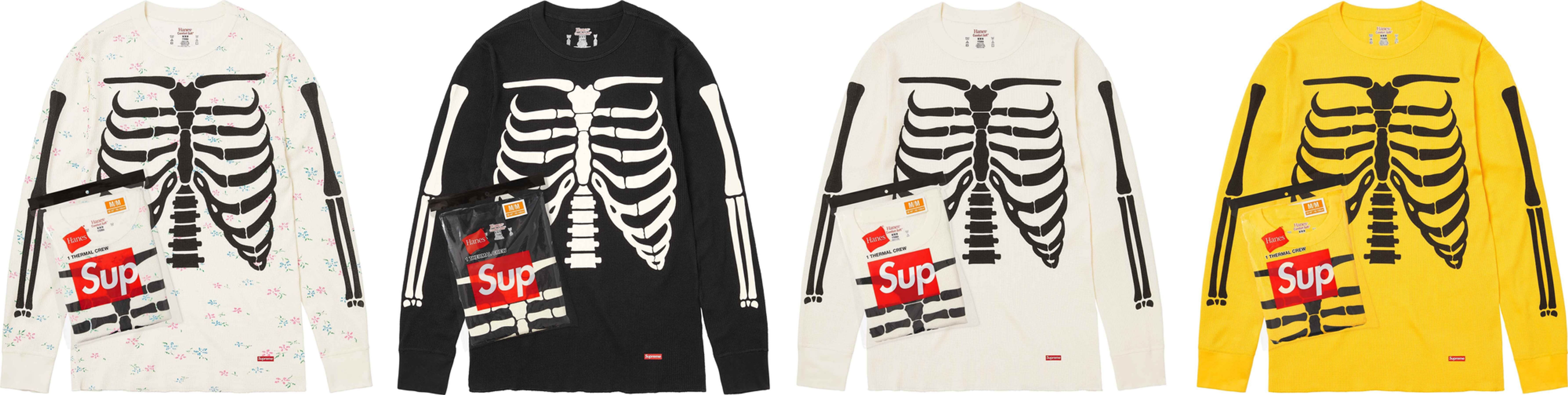 Supreme Hanes Bones Thermal Crew