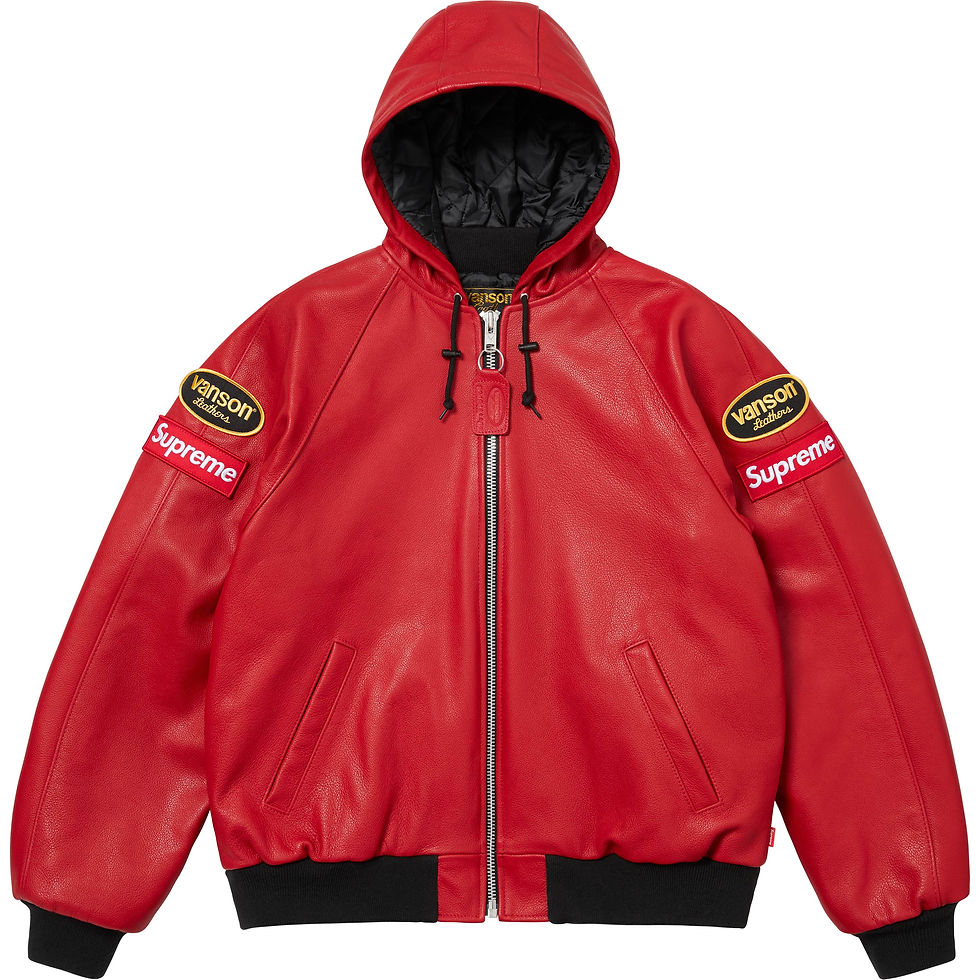 Thumbnail: Supreme Vanson Leathers Hooded Work Jacket