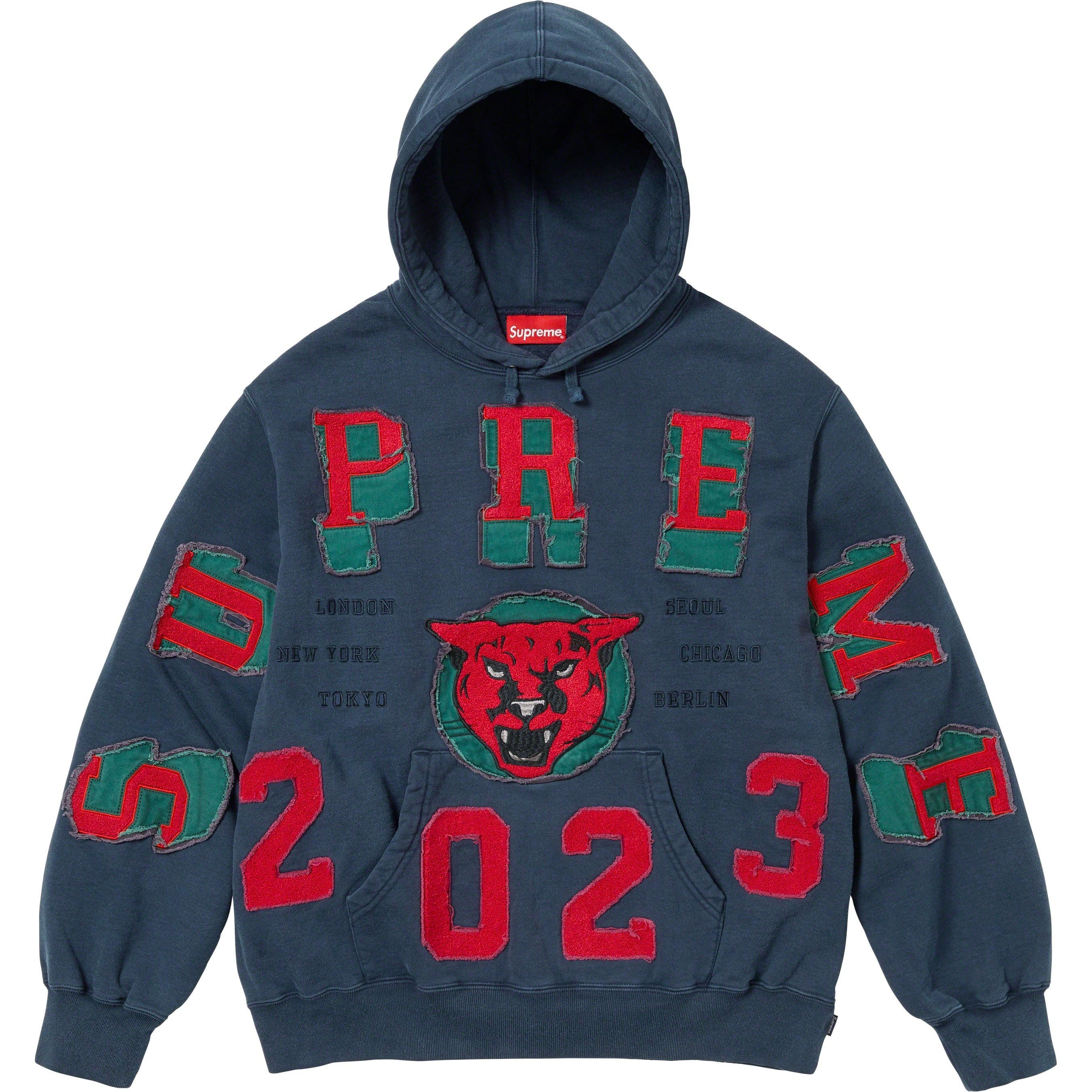Supreme Washed Panther Hooded Sweatshirt