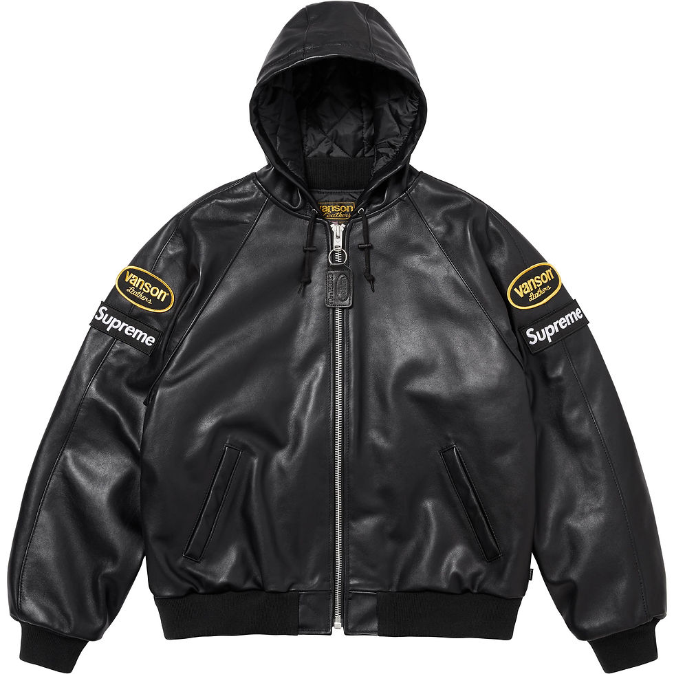 Thumbnail: Supreme Vanson Leathers Hooded Work Jacket