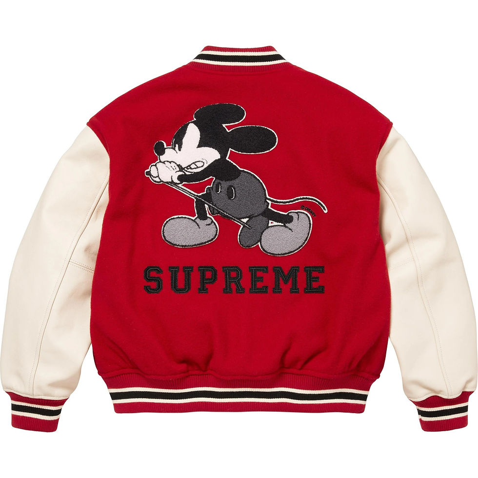 Thumbnail: Supreme Number (N)ine Mickey Mouse Varsity Jacket