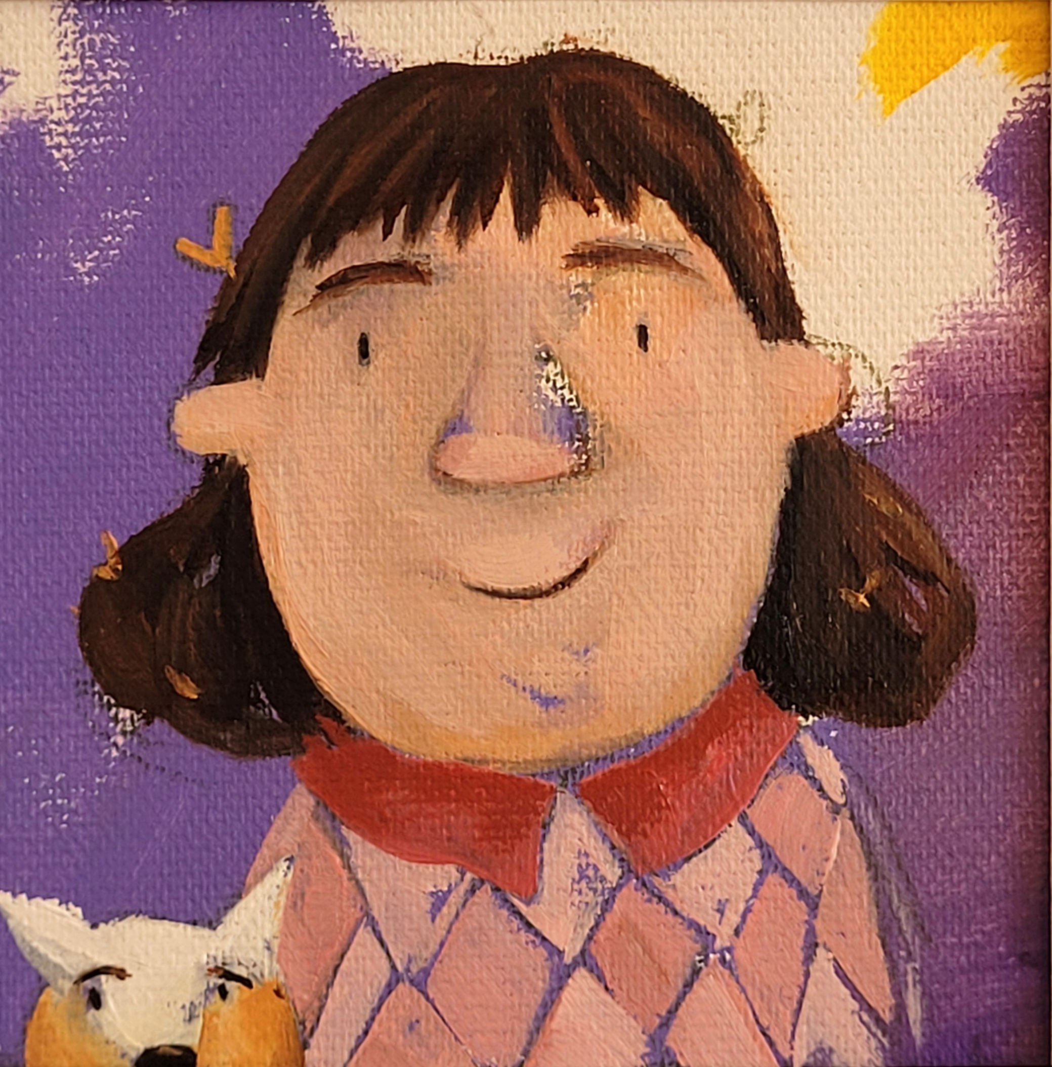 ORIGINAL Öl auf Leinwand, 10x10 cm