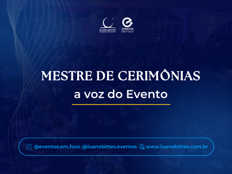 Mestre de Cerimônias - a voz do evento
