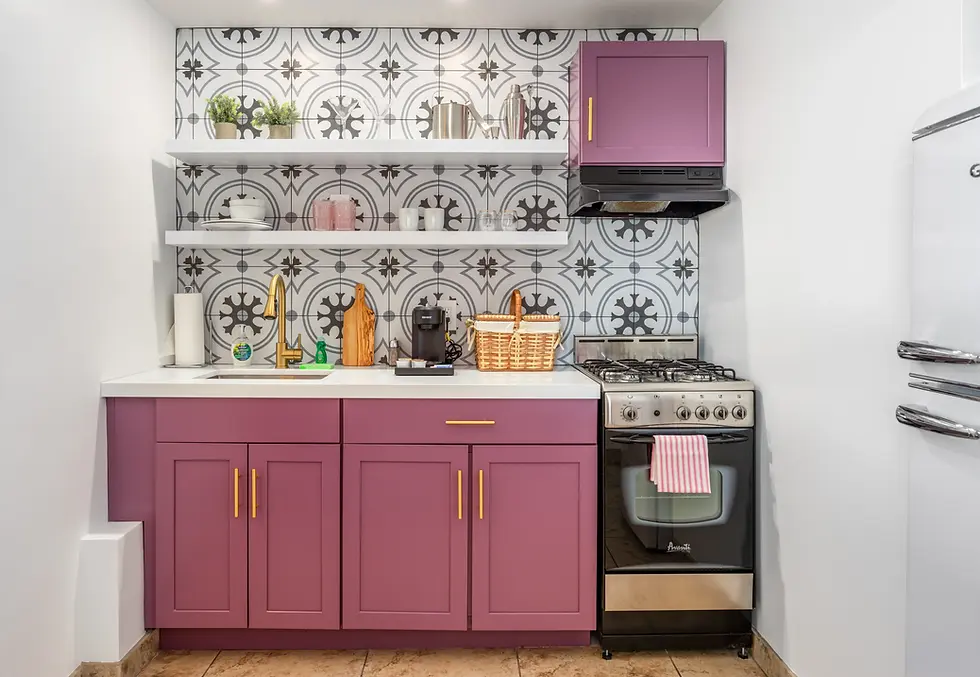 Modern kitchen at Hotel Buyout, a base for exploring breakfast Palm Springs CA has to offer