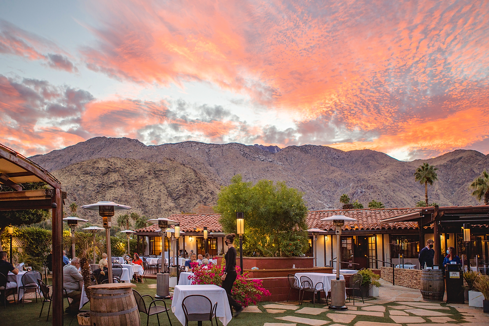 Copley’s: Outdoor dining with stunning mountain views.