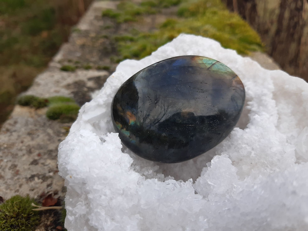 Miniature : galet labradorite