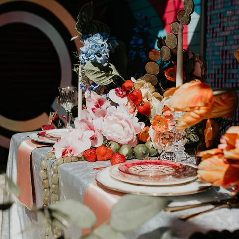 Table settle at wedding 
