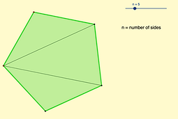 Finding a rule for the sum of interior a