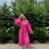 Thumbnail: NEW | Hand woven | Hand Painted | Turkish | Evil Eye Robe in Pink