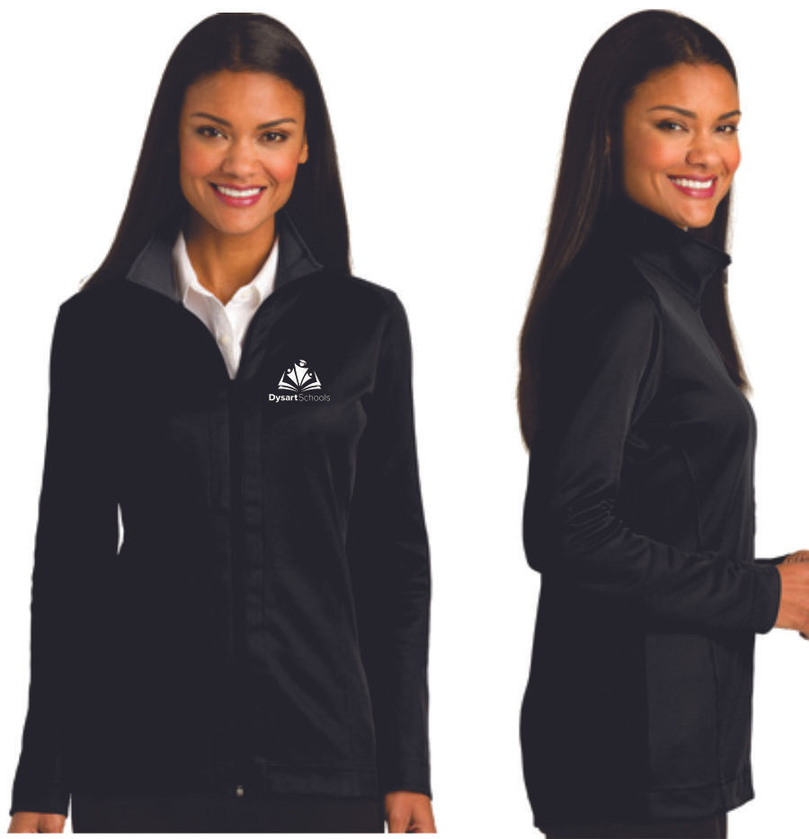 Thumbnail: L805  Port Authority® Ladies Vertical Texture Full-Zip Jacket