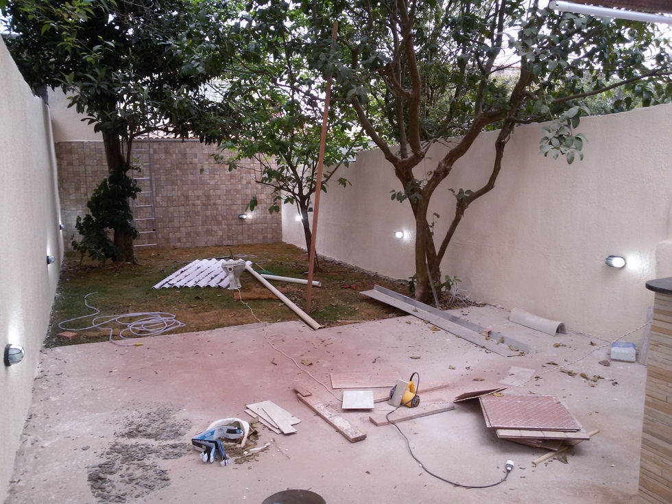 Instalação de luz em jardim