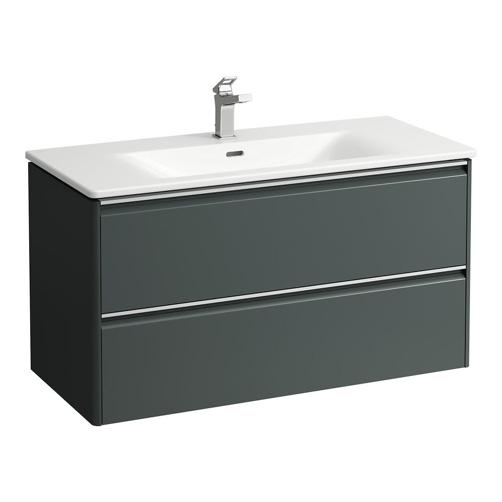 Thumbnail: PALACE Combipack 1000, washbasin 'slim' with vanity unit with 2 drawers, incl. d