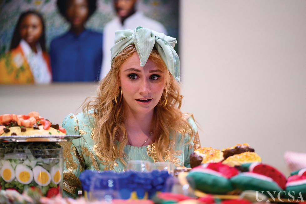 Headscarf dyed to match