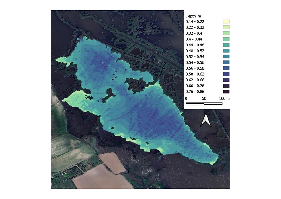 Bathymetry, s'Albufereta Nature Reserve, Mallorca