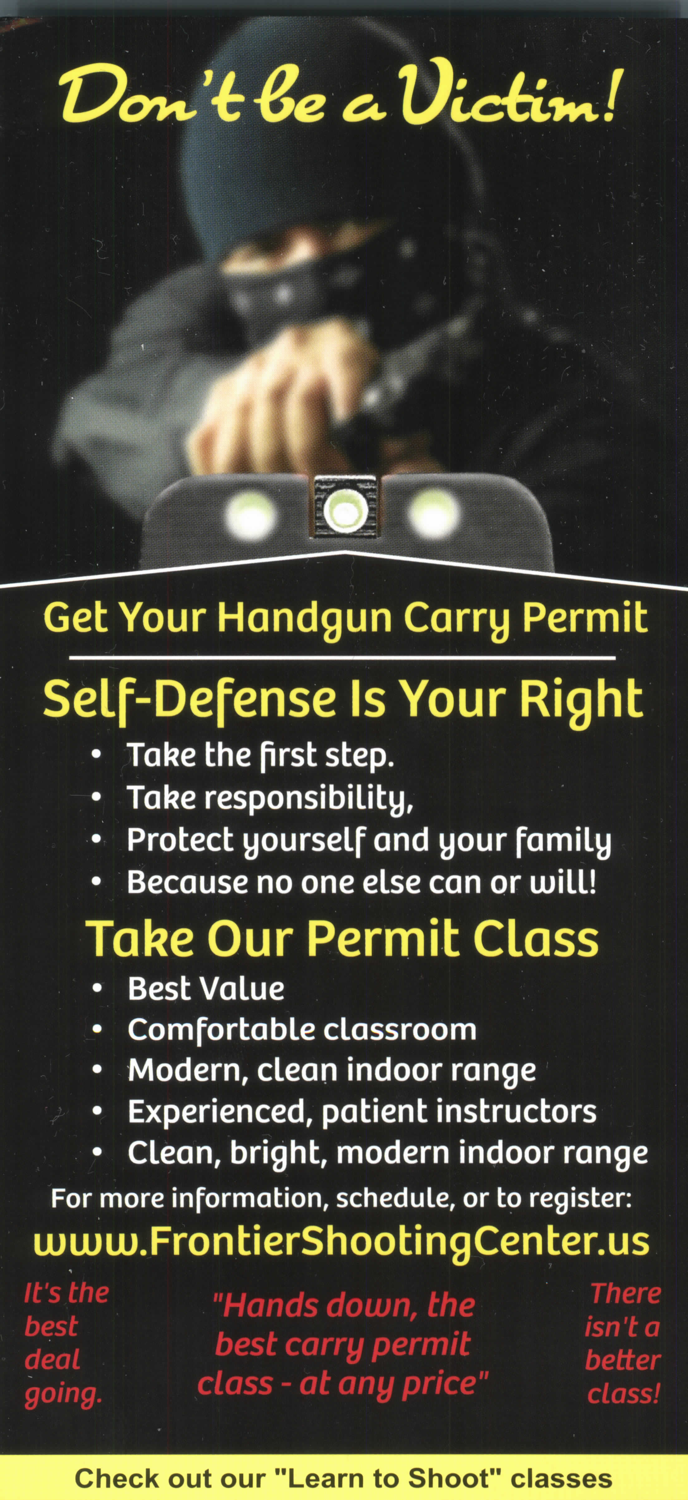 Handgun Carry Permit Classes Frontier Firearms USA Knoxville Area