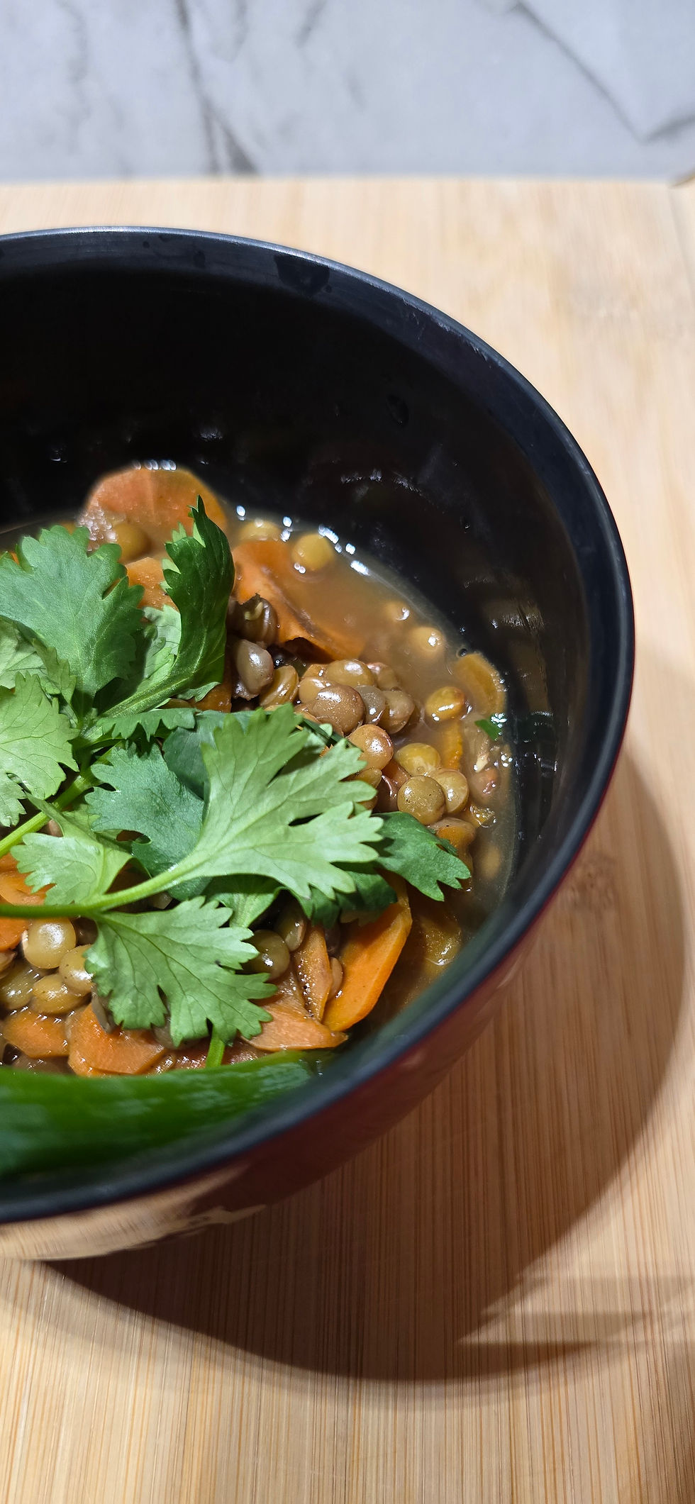 Carrot Lentil Vegan Soup