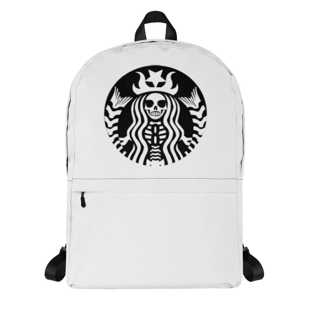 Starbucks Skeleton Mermaid Solo White Backpack