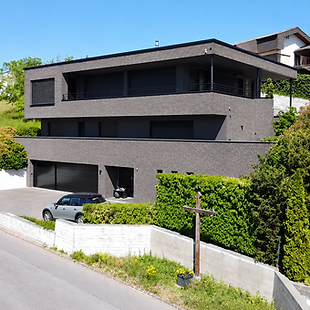 Moderne Villa am grünen Hang.png