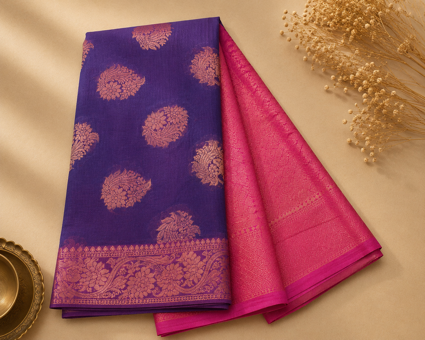 Meghamalhar Mangalagiri Fancy Silk Saree