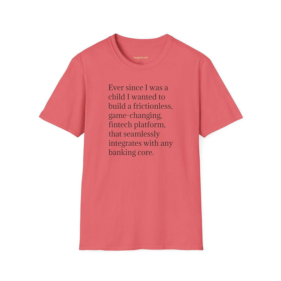 Thumbnail: Ever Since I was a Child I Dreamed of Fintech Unisex TShirt