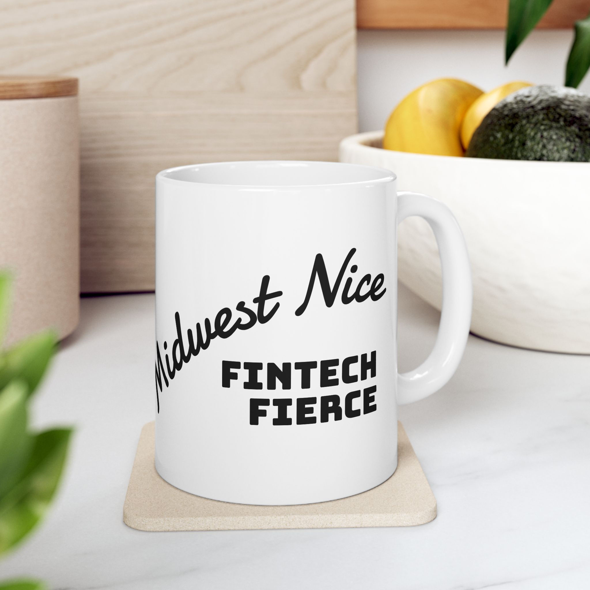 Midwest Nice Fintech Fierce Ceramic Mug