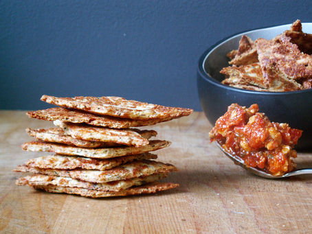 Krokante keto crackers