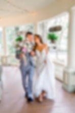 Wedding couple on the veranda