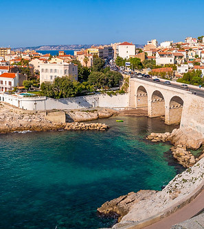 Corniche de Marseille et point d'observation de la grande parade maritime de Marseille 2022