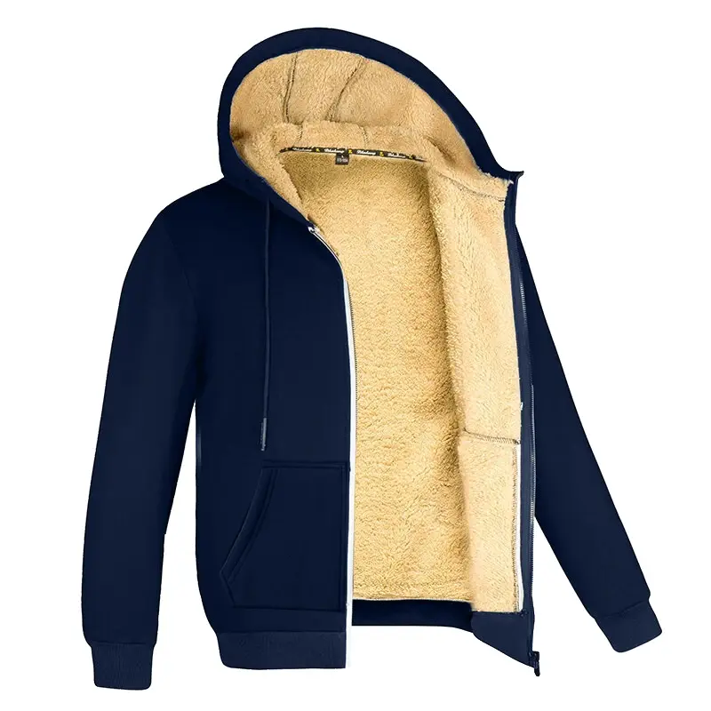Thumbnail: Japanese Vintage MenPolar Wool Jacket Winter High Quality Coat Thick Korean Stre
